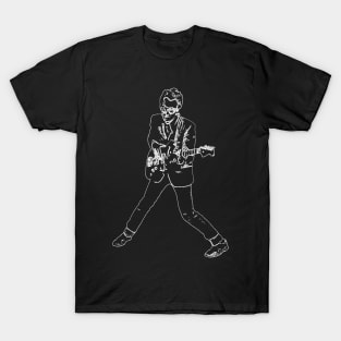 Elvis Costello sketching T-Shirt